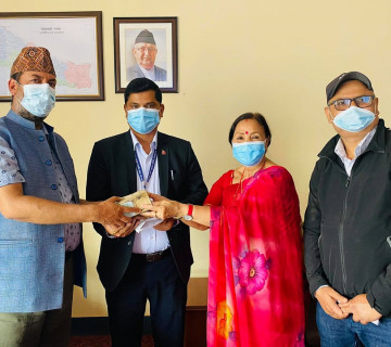 कल्याकारी कोषलाई बसुन्धाराले जुटाइन् ४ लाख सहयोग